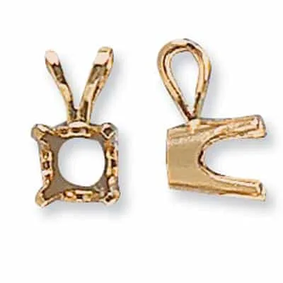 PE-10: ROUND 4 PRONG DIE-STRUCK PENDANT