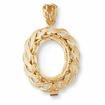 PE-201: CAST FANCY OVAL PENDANT
