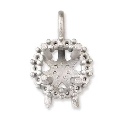 PE-2725-27200: ROUND CLUSTER CAST PENDANT