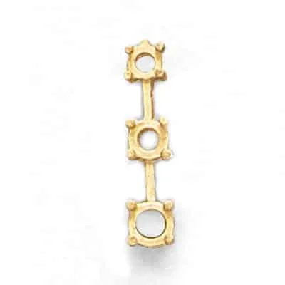 PE-370: CAST 3 STONE PENDANT GRADUATED