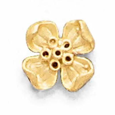 PE-420: CAST FLOWER PENDANT W/ 2 JUMP RINGS