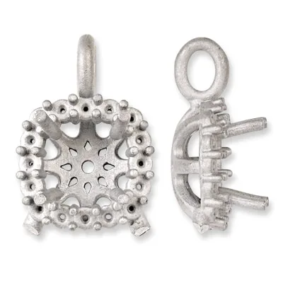 PE-6035-6080: HALO CUSHION PENDANT