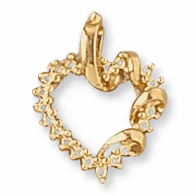 PE-71: CAST HEART SHAPED PENDANT
