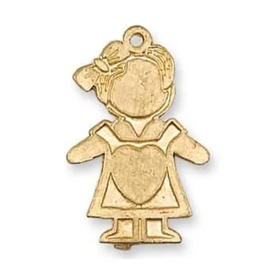 PE-8199: CAST GIRL W/ HEART DRESS & HAIR PENDANT