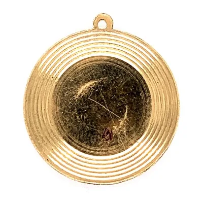 RDR27D: .80MM FLAT ROUND DISC WITH A TOP RING AND DESIGN