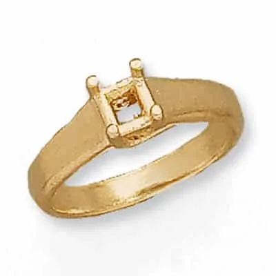 RM-157: CAST RING FOR A SQUARE STONE