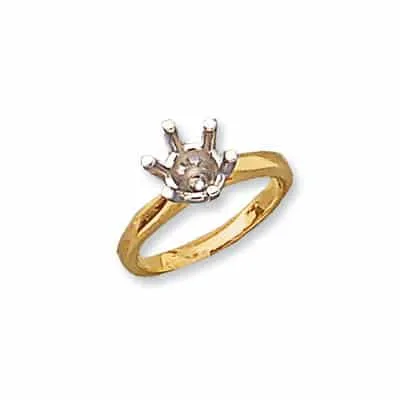 RM-163: 6 PRONG ENGAGEMENT RING HEAVY WEIGHT