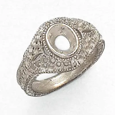 RM-221: CAST FANCY LADIES OVAL RING