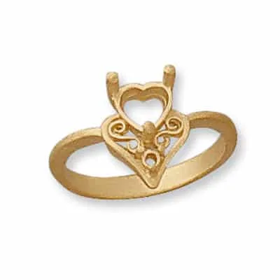RM-246/3: CAST HEART RING FOR STONES