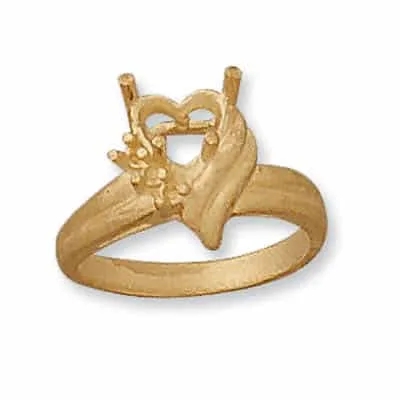 RM-246/5: CAST HEART RING FOR STONES