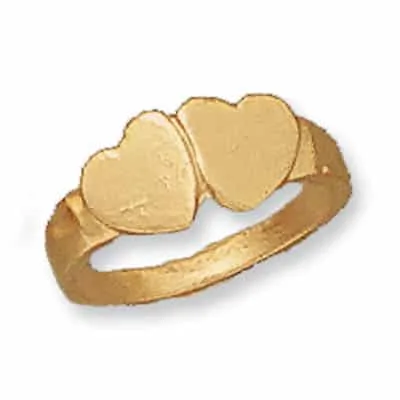 RM-252/5 TO 252/9: CAST DOUBLE HEART RING