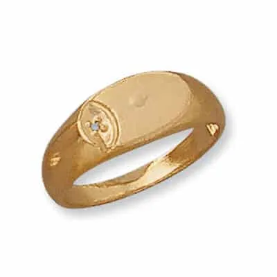 RM-266/3: CAST OVAL SIGNET RING