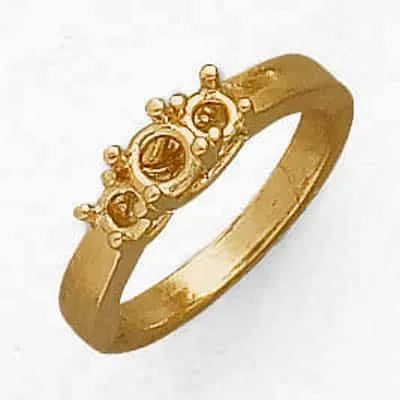 RM-353: 3 STONE CAST RING ROUND
