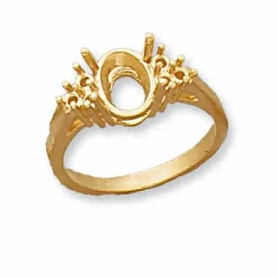 RM-410: CAST RING OVAL FOR STONE