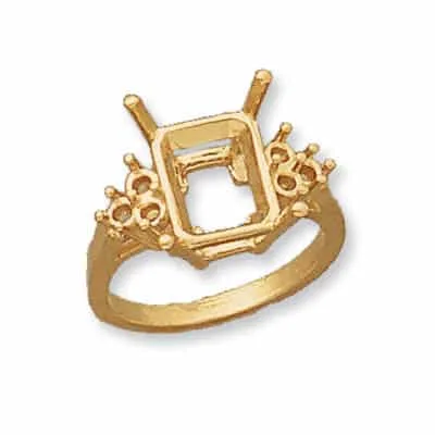 RM-411: CAST RING EMERALD FOR STONE