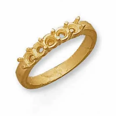 RM-43: 2-PRONG 5 STONE CAST RING