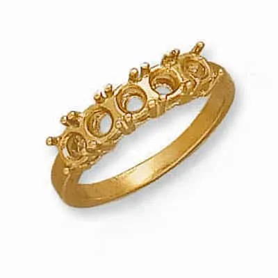 RM-44: 5-STONE ROUND CAST RING