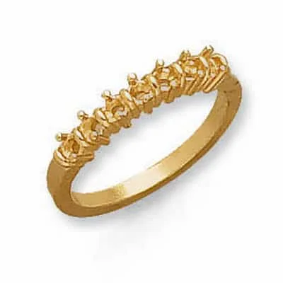 RM-57: 7 STONE 2 PRONG CAST RING