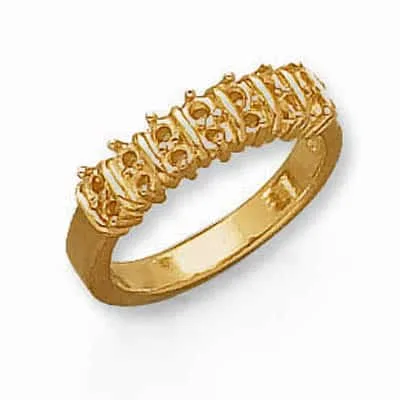 RM-58: 7 STONE DOUBLE ROW CAST RING