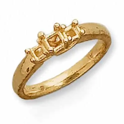 RM-643: 3 STONE CAST RING SQUARE