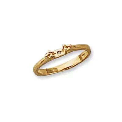 RS-560: CAST RING SHANK W/ ROUND STONE SETTINGS