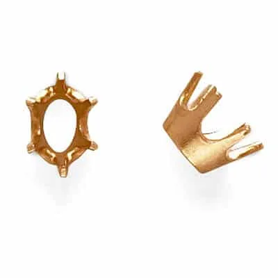 S-106: 6-PRONG OVAL DIE-STRUCK SETTING
