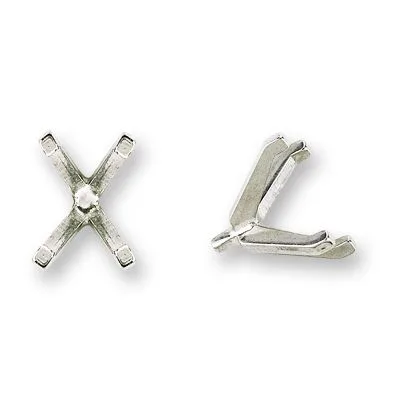 S-111: 4-PRONG TAPERED DIE-STRUCK SETTING W/ PEG