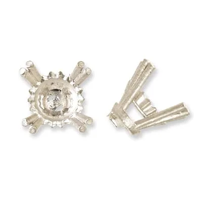 S-1822: 4 DOUBLE-PRONG ROUND CAST SETTING