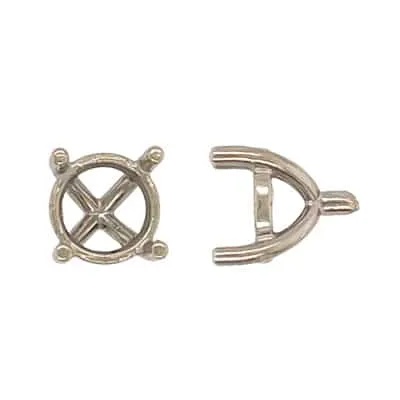 S-26: 4-PRONG ROUND TAPERED CAST SETTING WITH PEG