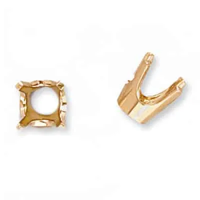 S-34: 4-PRONG ROUND DIE-STRUCK SETTING