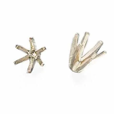 S-40: 6-PRONG ROUND SOLITAIRE DIE-STRUCK SETTING
