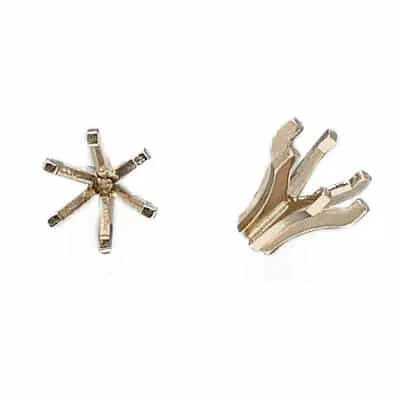 S-42: 6-PRONG ROUND CLAW SOLITAIRE DIE-STRUCK SETTING