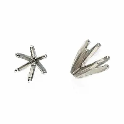 S-46: 6-PRONG ROUND HEAVY DIE-STRUCK SETTING
