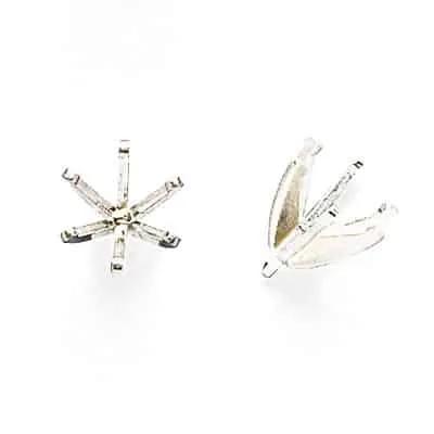 S-48: 6-PRONG ROUND MEDIUM BASED DIE-STRUCK SETTING WITH PEG