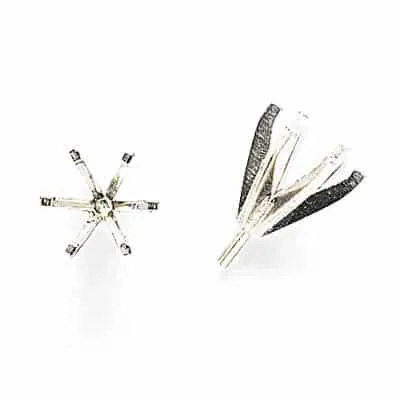 S-51: 6-PRONG ROUND HEAVY DIE-STRUCK SETTING WITH PEG