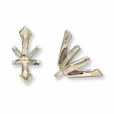 S-71P: V-PRONG MARQUISE DIE-STRUCK SETTING WITH PEG