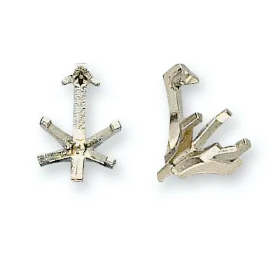 S-92: PEAR SHAPED V-PRONG DIE-STRUCK SETTING WITH PEG