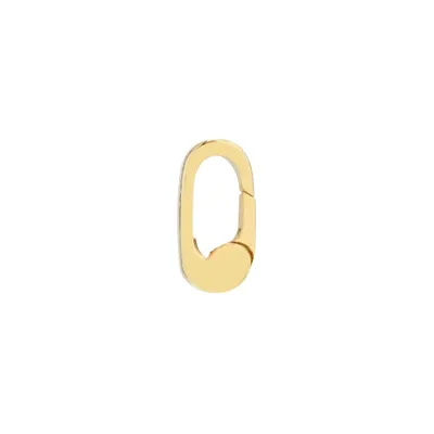 PL-31: FLAT MINI OVAL PUSH LOCK CLASP