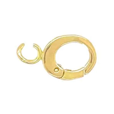 SH-31: CAST ROUND LOBSTER PUSH BUTTON CLASP WITH OPEN STATIONARY RING