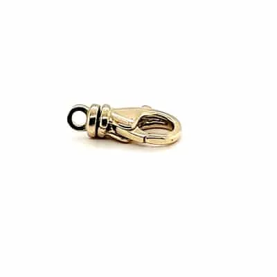 SH-39: CAST PEAR SHAPE LOBSTER WITH SWIVEL CLASP AND STATIONARY RING