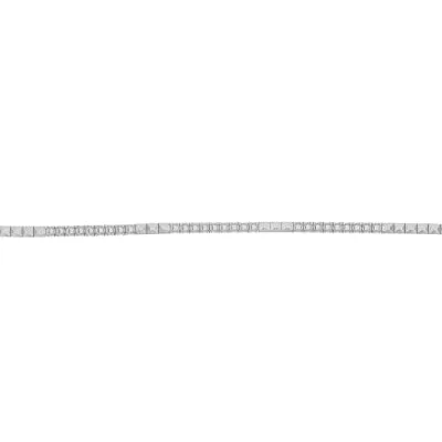 TN-BRD3: HALF WAY TENNIS BRACELET WITH 3 STATION DESIGN