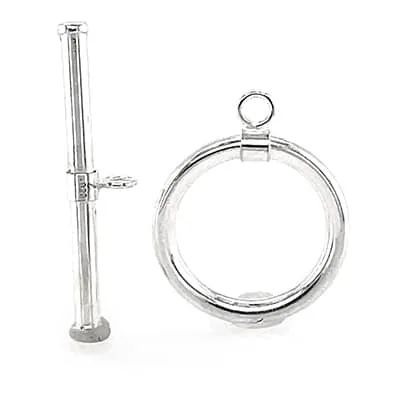 TSN-19TBP: 15MM TOGGLE CLASP SET W/ PLAIN BAR