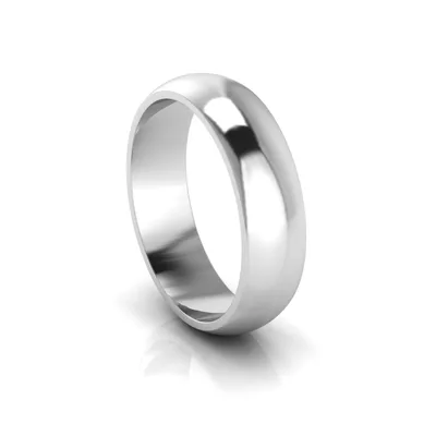WB-10: HALF ROUND WEDDING BAND
