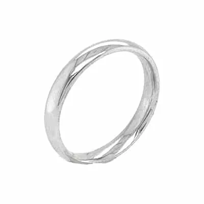 WBCFP: HALF-ROUND COMFORT FIT POLISHED WEDDING BAND